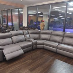 NEW AUTOMATIC RECLINING SECTIONAL SOFA SET 