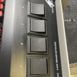 Speaker switch box 4 way by Monacor.