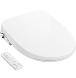 🔥Brand new🔥 Bidet Toilet Seat Elongated, Electric Smart Heated Toilet Seat with Instant Warm Water & Dryer, Multiple Cleaning Modes, Remote Control,