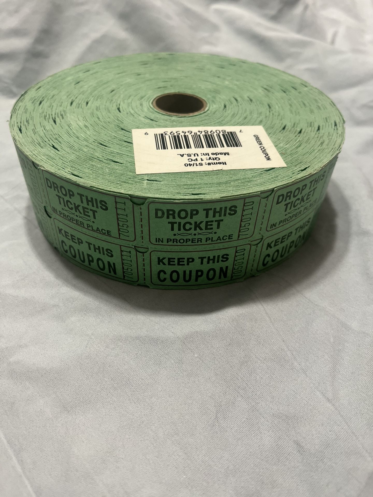 Green Tickets Roll
