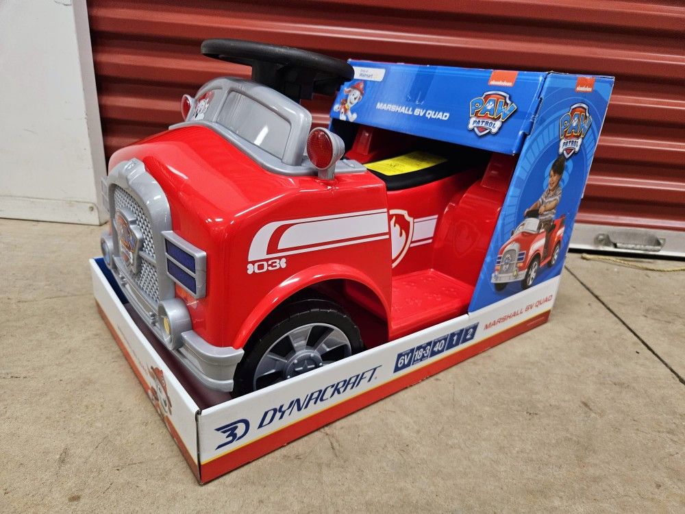 Dynacraft Paw Patrol Marshall volt Unisex Quad for Ages Years
