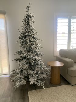 King of Christmas 7.5 Ft Flocked Tree