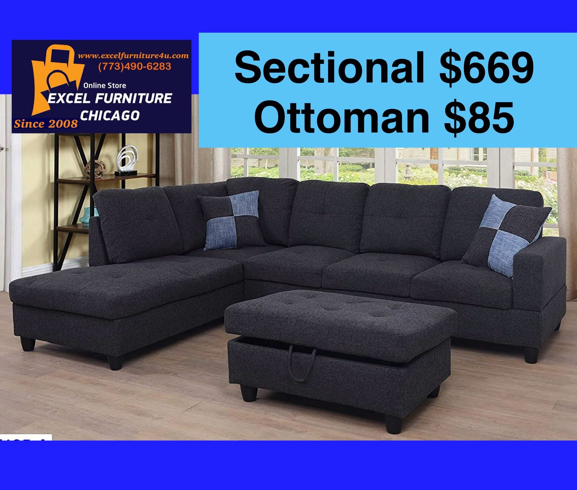 💫FREE DELIVERY💫Brand New Sectional Sofa Couch