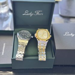 Two-Tone Gold & Silver Watch – Clean, Classic Style 