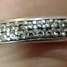 Sterling Silver Diamond Band
