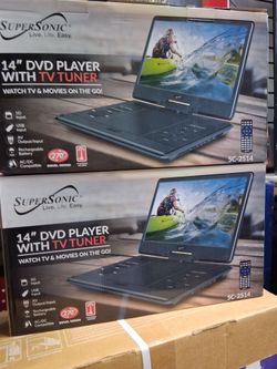 14 " screen portable DVD/ TV/ Bluetooth/ USB/ SD card/ CD. Brand new