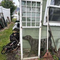 French Country Vintage Glass Door 