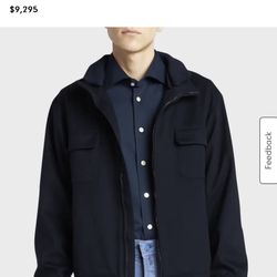 Kiton Men’s Cashmere Full-Zip Utility Jacket 