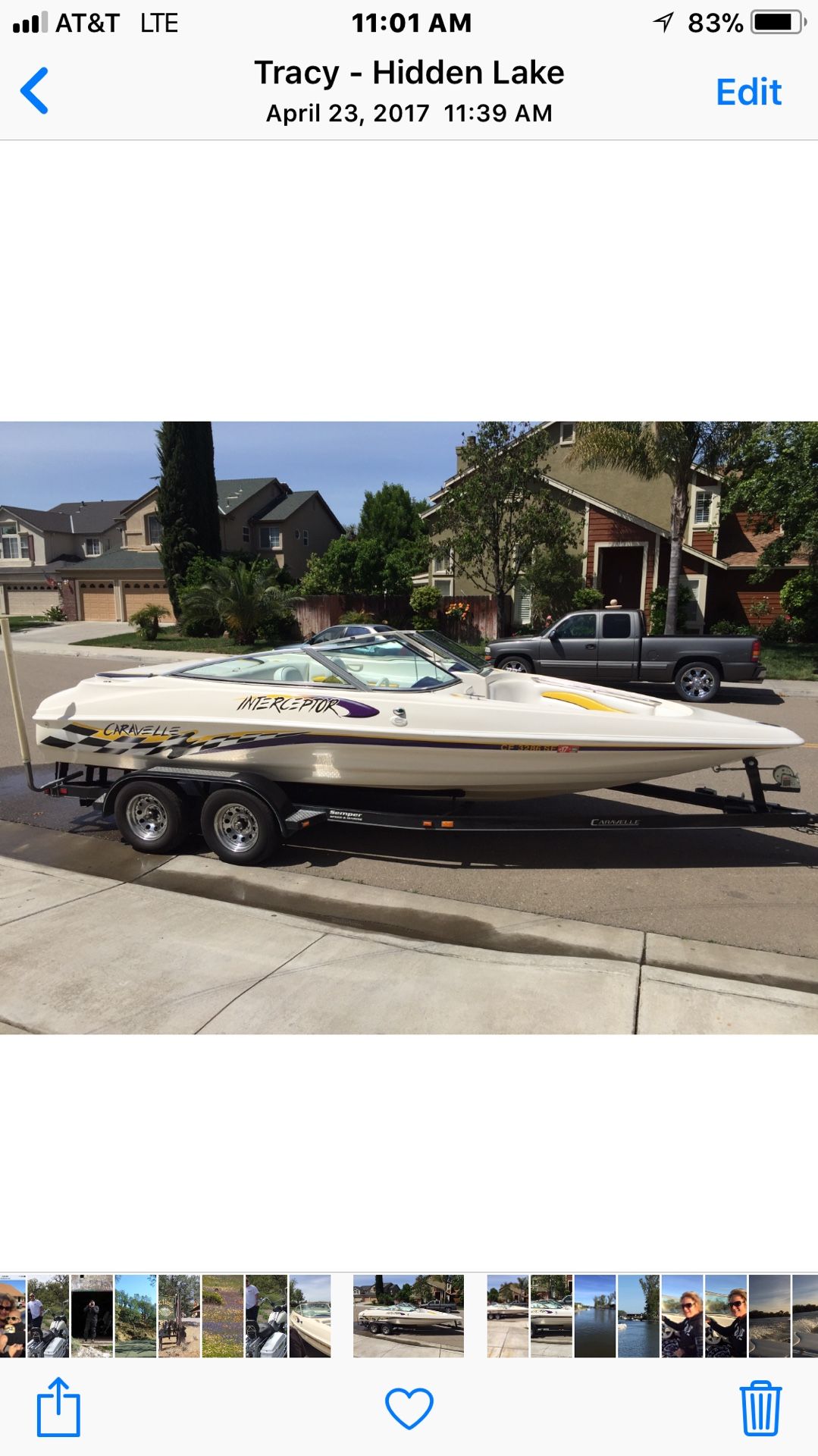 2001 caravel interceptor 21 foot open bow