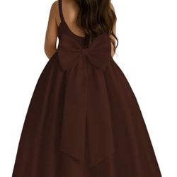 Children’s Brown Silk Dress