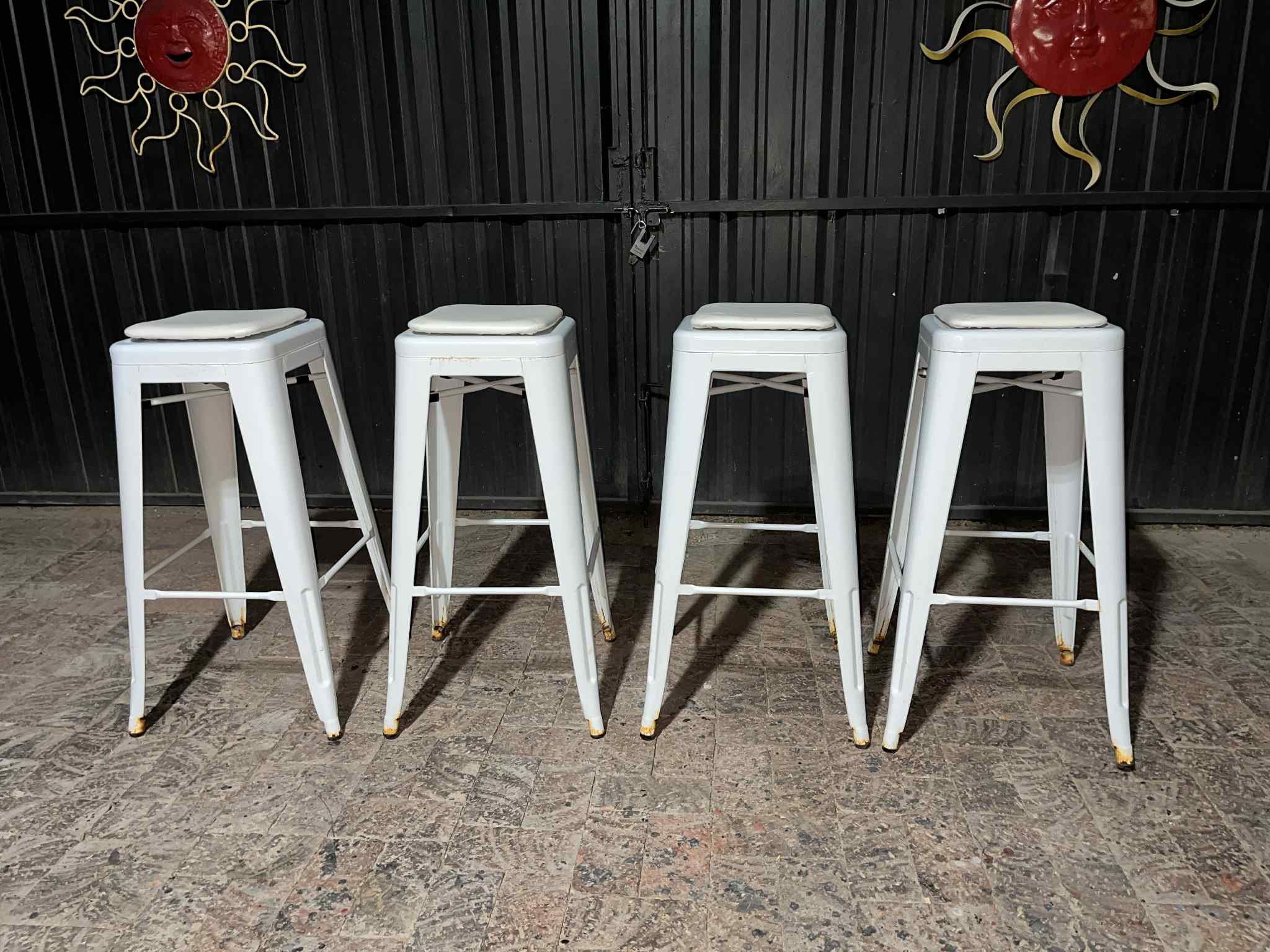 4 Metal Stools