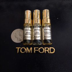 rare MOSS BRECHES Tom Ford Fragrances OUD WOOD + TOB VANILLE