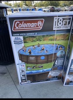 Coleman 18ft x 48 in pool