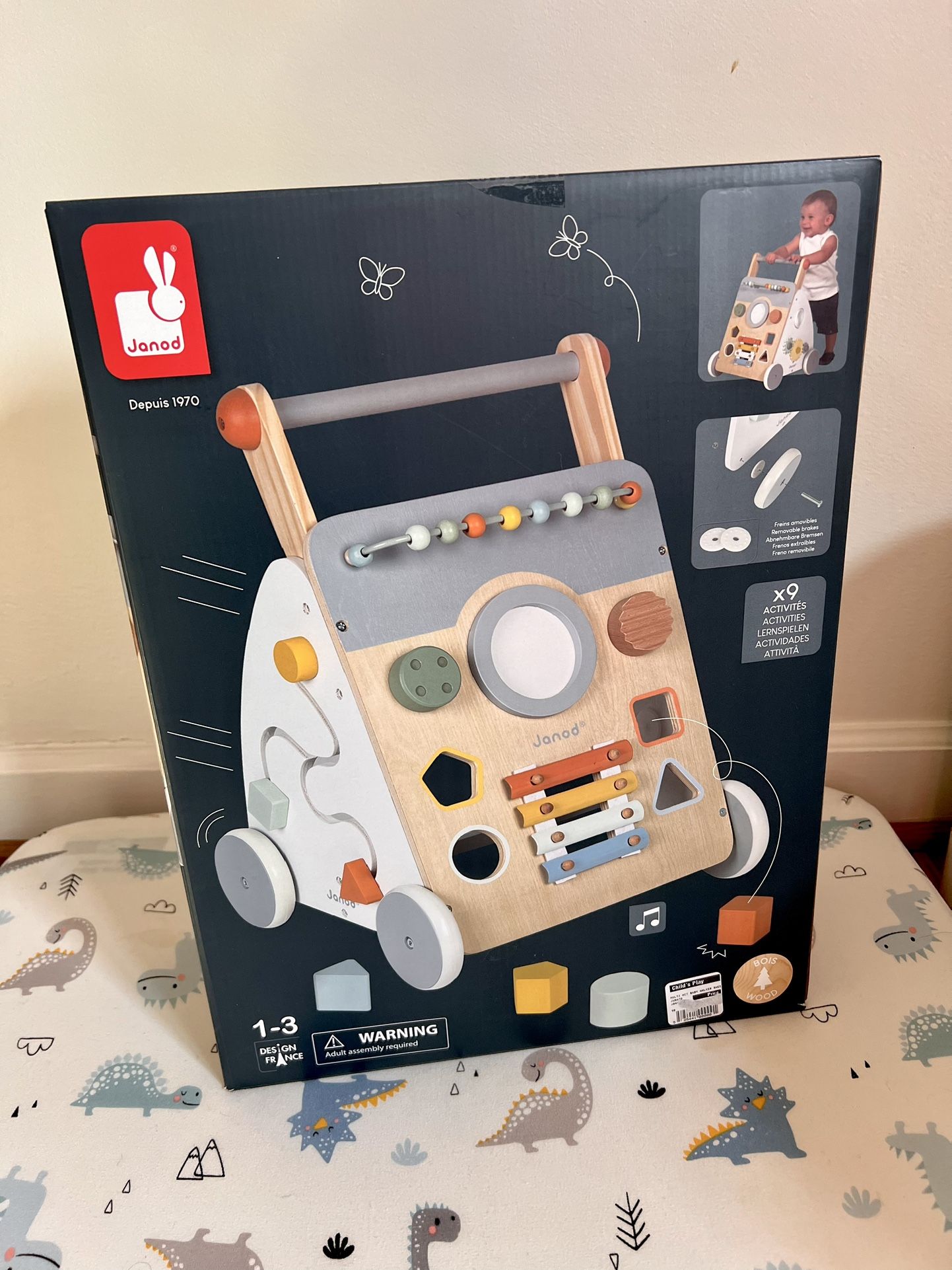 Janod Sweet Cocoon Multi Activity Baby Push Walker