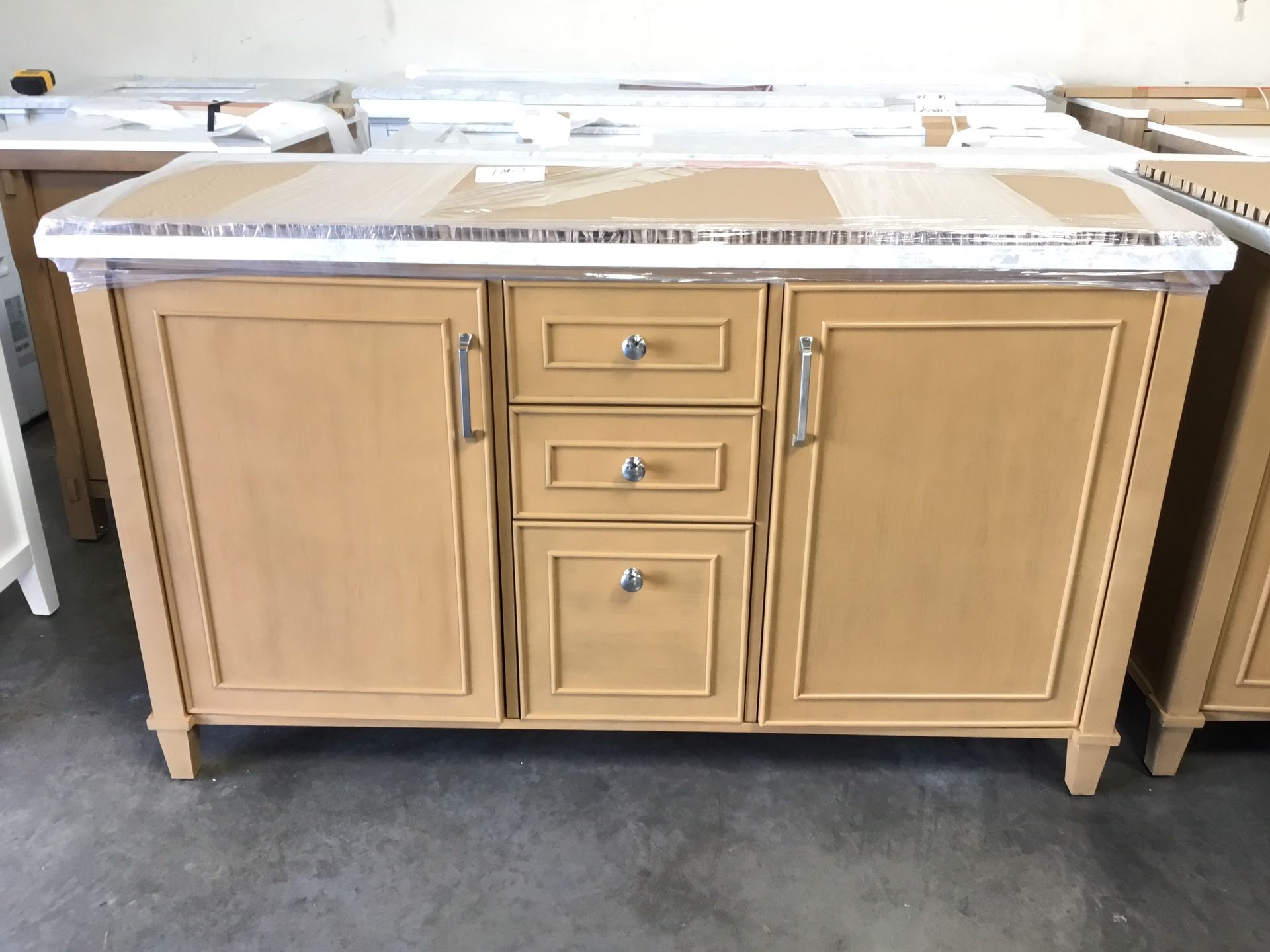 Mayapple 60in. Almond Toffee - Bathroom Vanity- Brand New
