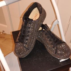 Six And A Half Brand New Macy's Ink Computer Bling Bling Tennis Shoe Please See Description Below For More Information