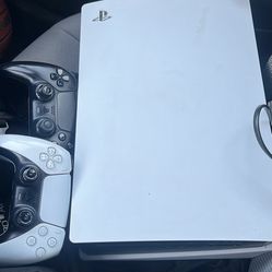 Ps5 And Two Controllers 