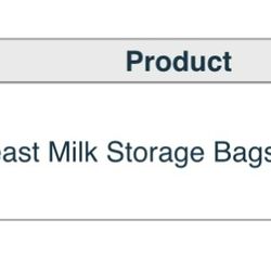 Breast Milk Storage Bags