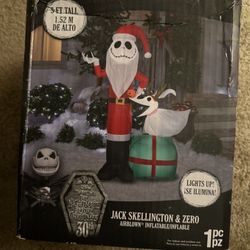 Jack Skellington & Zero Airblown Inflatable 
