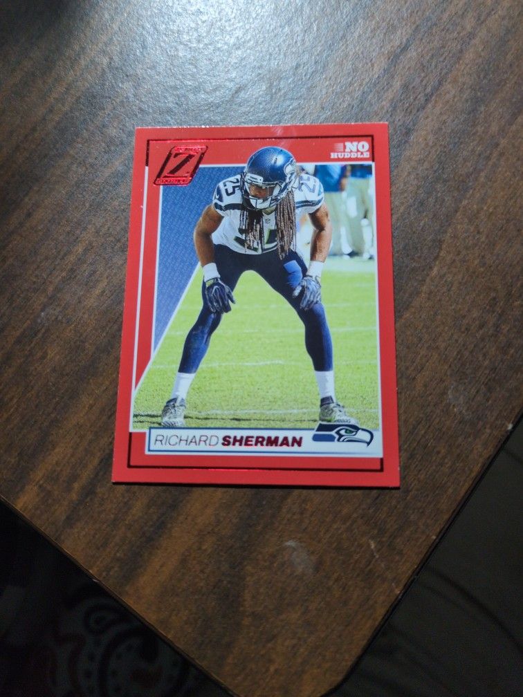 RICHARD SHERMAN FOOTBALL CARD.