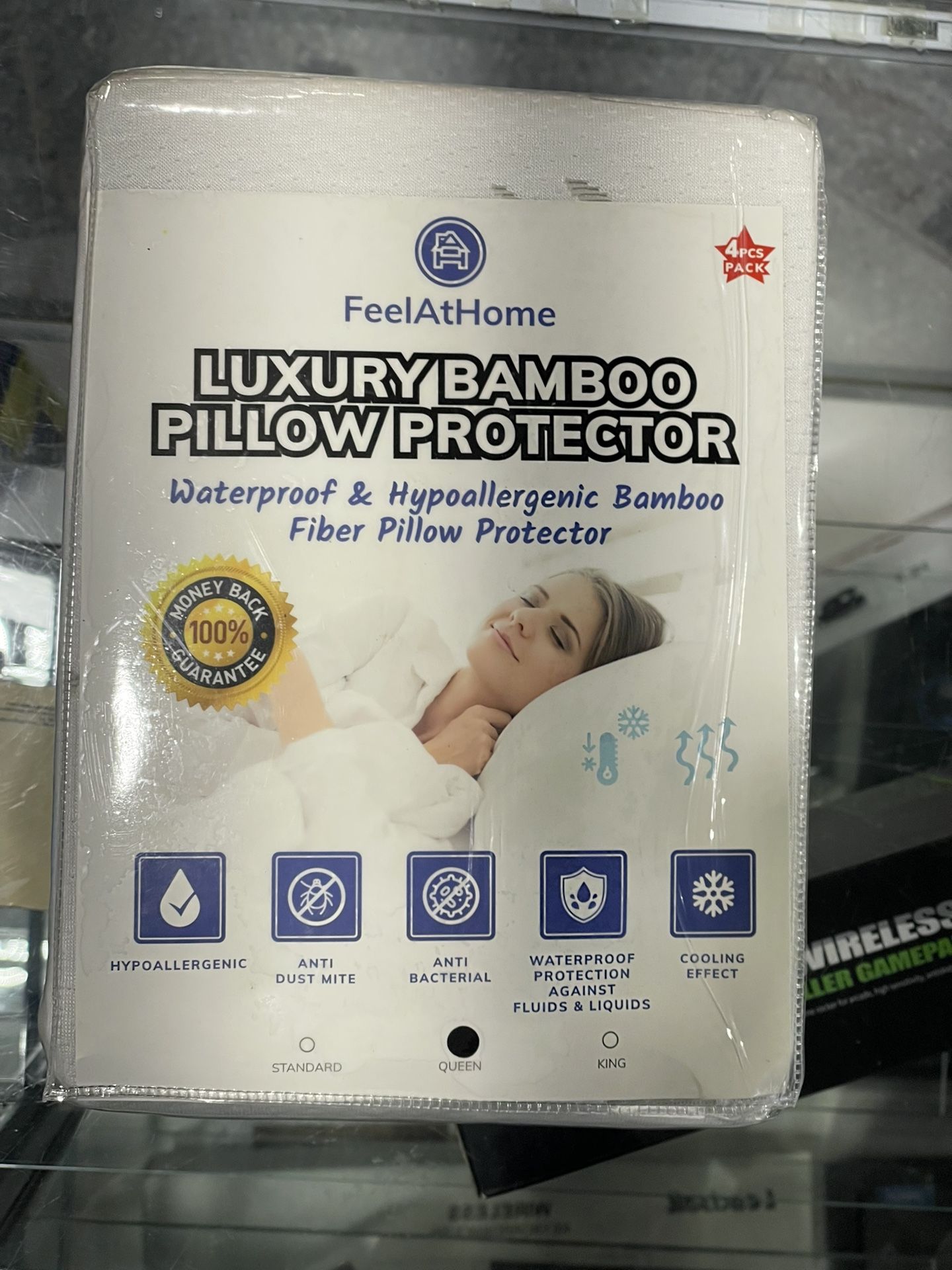 FeelAtHome Premium Pillow Protectors - All Sizes