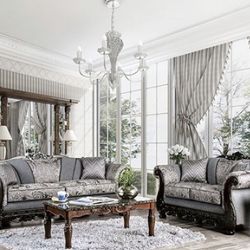 Brand New Gray Sofa and Loveseat Set - Made In USA 🇺🇸 