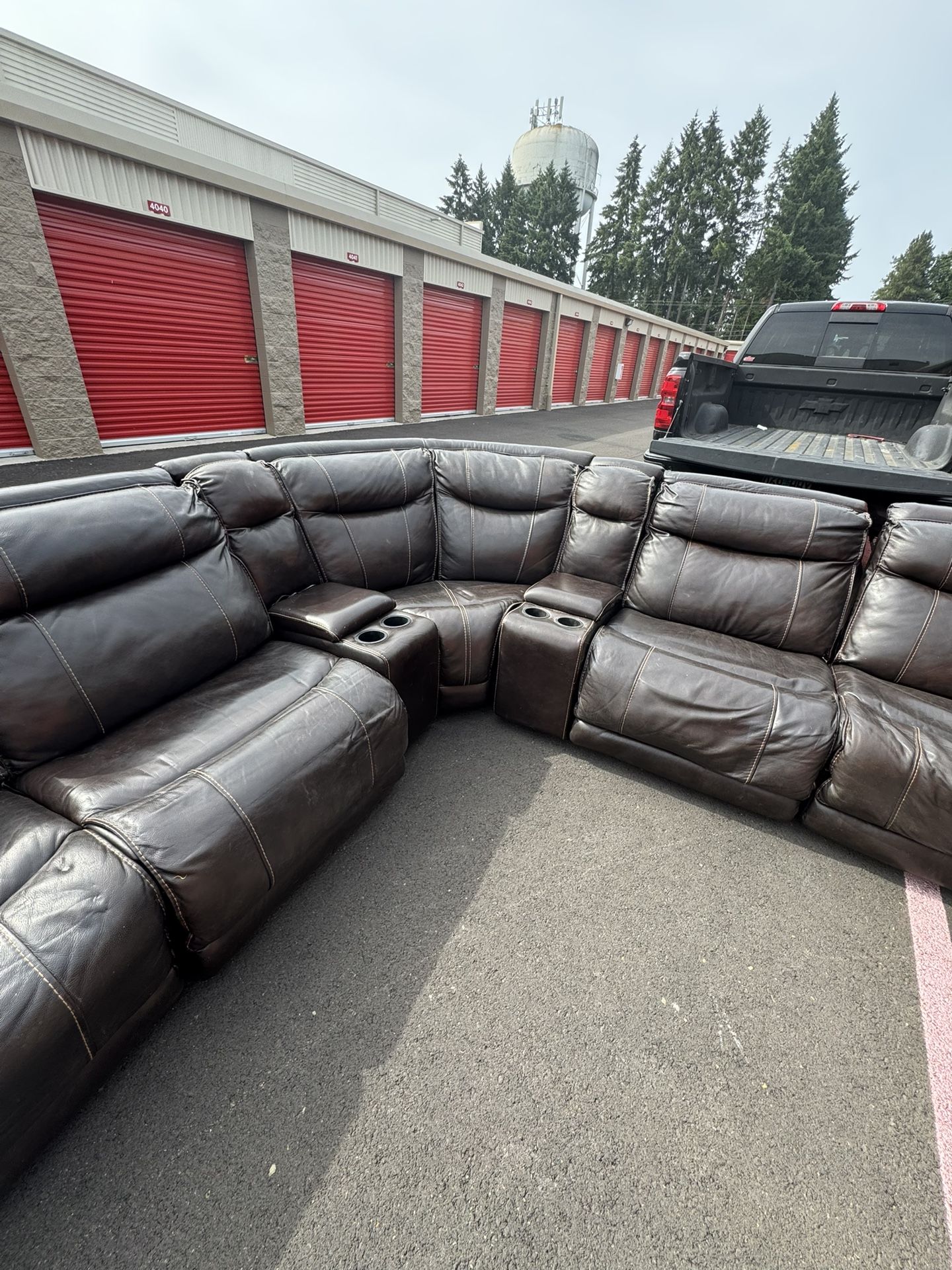 Leather Sectional