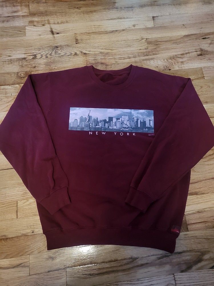 Burgundy and blue New York
