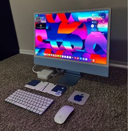 Apple iMac 24-inch Blue All-in-One Desktop