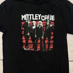 Motley Crue Concert Tour XL T Shirt Australia Black Red