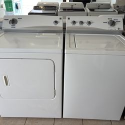 Washer and electric dryer