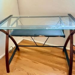 Free Glass Top Computer Desk