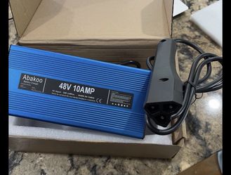 Abakoo 48V 10A RXV Golf Cart Battery Charger for Ez-Go EZgo TXT, with RXV Plug 