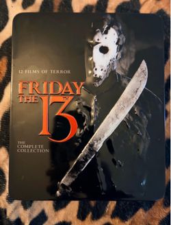 FRIDAY THE 13TH, THE COMPLETE COLLECTION BLU RAY TIN SET