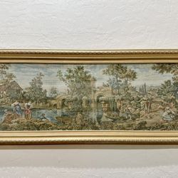 Custom Framed Italian Tapestry (61” W x 25” H)
