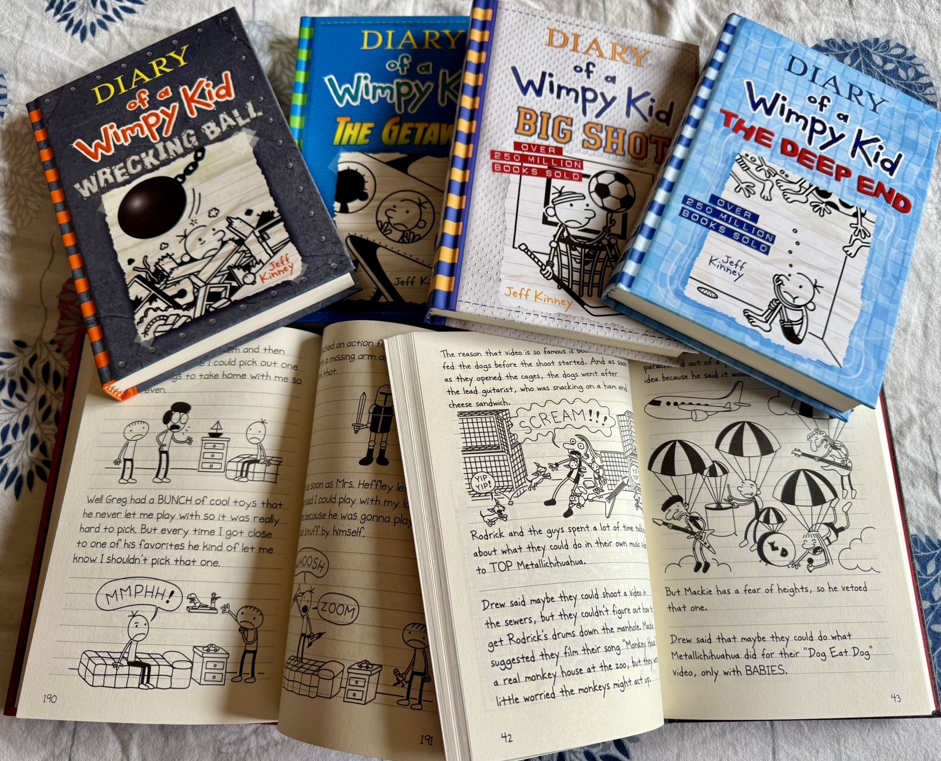 Brand New Hardcover Excellent Condition Popular Diary Of The Wimpy Kid, Set Of 6 Sort After Books