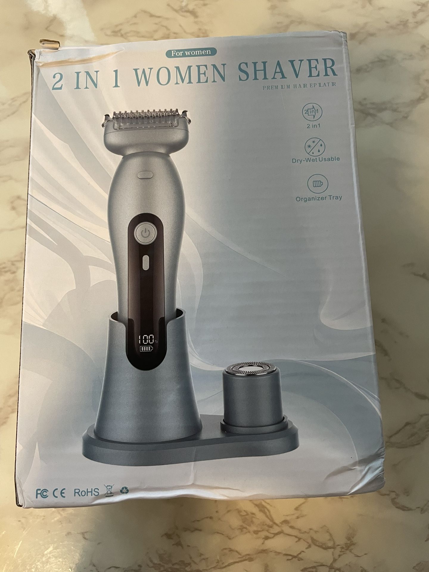 New in box2in1woman shaver,Dry&Wet Usable,Innovated razor blade,Fashionable design,Charging reminder, waterproof.