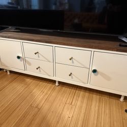 TV Console With Drawers & Cabinets