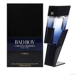 Carolina Herrera Bad Boy Cobalt Eau de Parfum Spray for Men, 3.4 Ounce