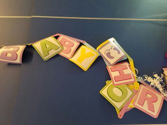 Baby shower banners and miscellaneous