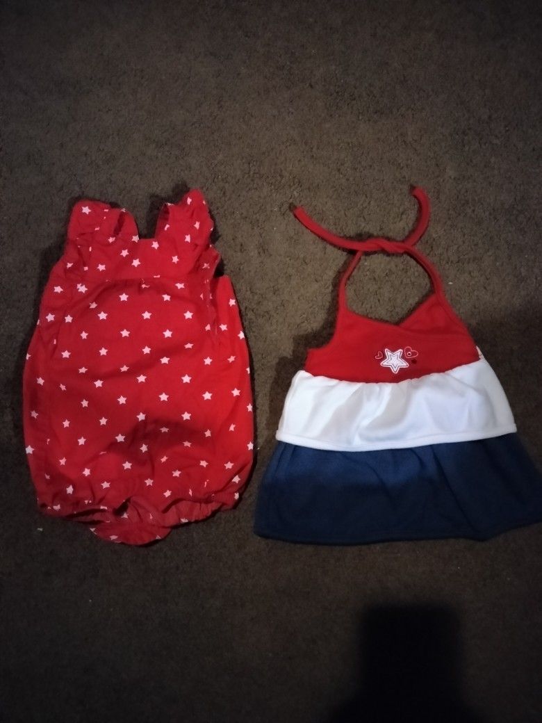 2 Fourth Of July Baby Girl Outfits