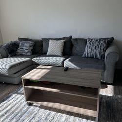 Nova Gray 2 Piece Left Facing Sectional 