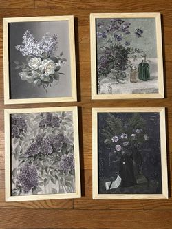 Red Barrel Studio "Vintage Floral CCLXVII " 4 - Pieces (Set of 4)