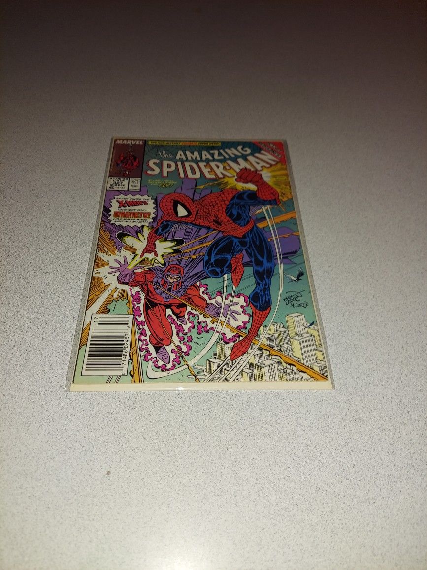VINTAGE 1989 THE AMAZING SPIDER-MAN #327 COMIC BAGGED AND BOARDED