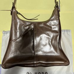 Hobo ‘Marley’ metallic pink leather handbag
