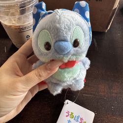 Disney Store Japan- Stitch Urupocha Chan Mini Plush - Super Hero