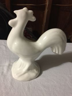 Ceramic chicken display piece