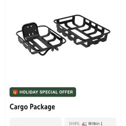 Lectric ebike cargo package (2 sets of front+back)