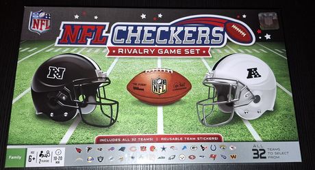 NEW NFL Checkers Board Game – Includes All 32 Teams