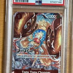 One piece TCG PSA 10 Chopper 3 On 3 Top Prize